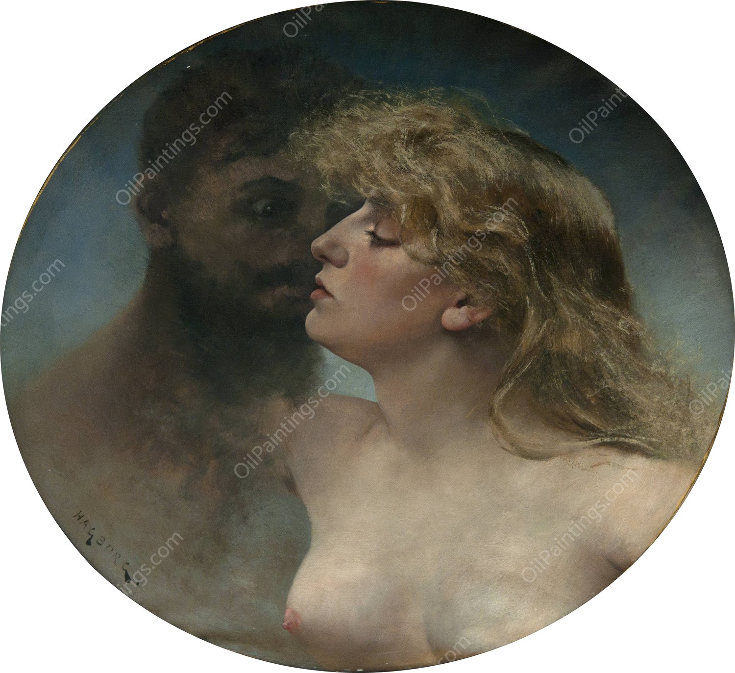 Magnetism  by August Hagborg - Hand-Painted Oil Painting Reproduction