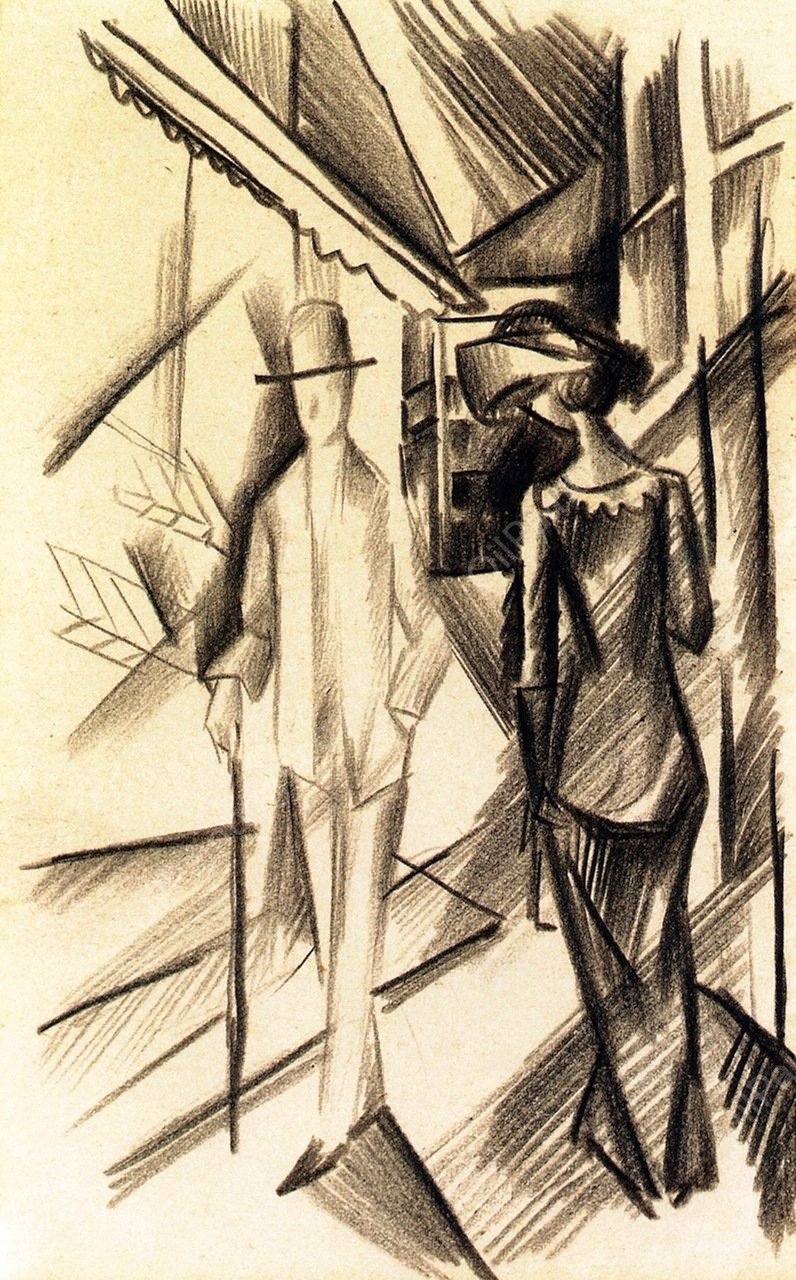 Encounter by August Macke - Hand-Painted Oil Painting Reproduction