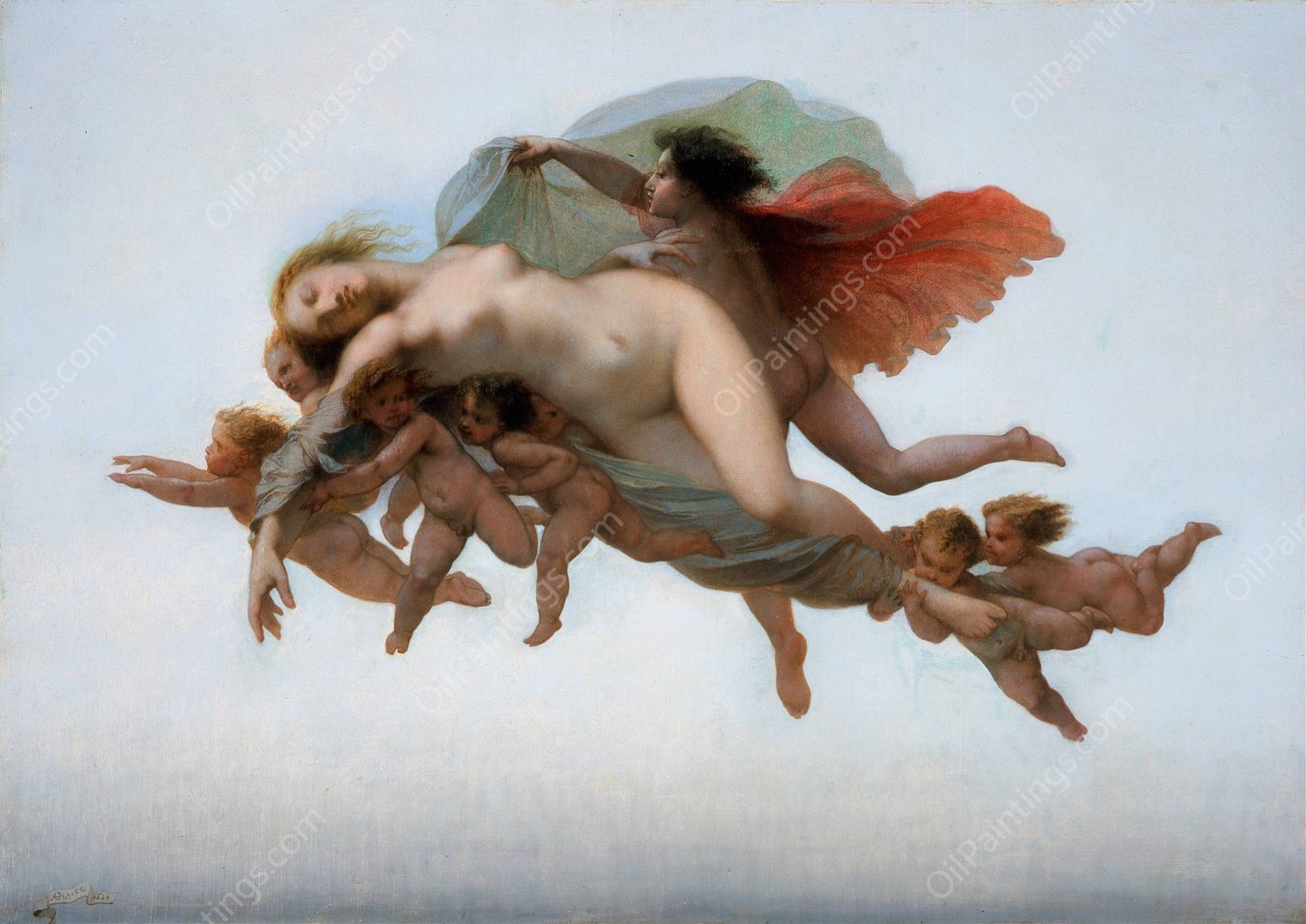 Psyche  by Auguste Barthelemy Glaize - Hand-Painted Oil Painting Reproduction