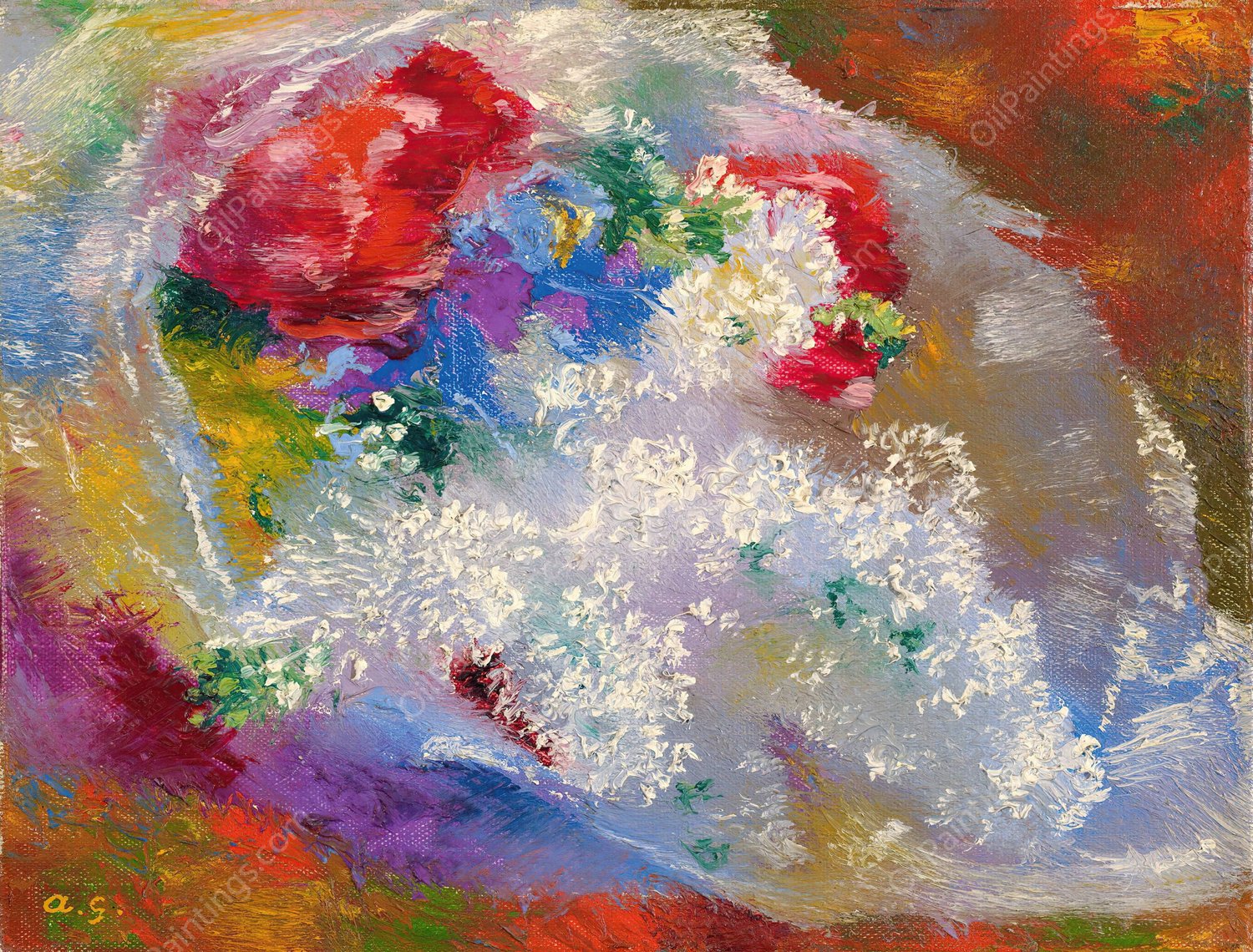 Lilac  by Augusto Giacometti - Hand-Painted Oil Painting Reproduction