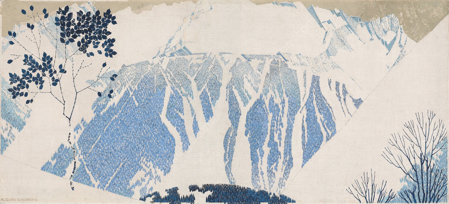 Mountains  by Augusto Giacometti - Hand-Painted Oil Painting Reproduction