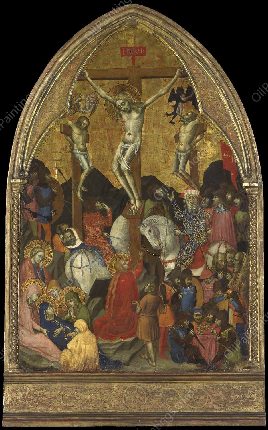 Crucifixion by Barnaba Da Modena - Hand-Painted Oil Painting Reproduction