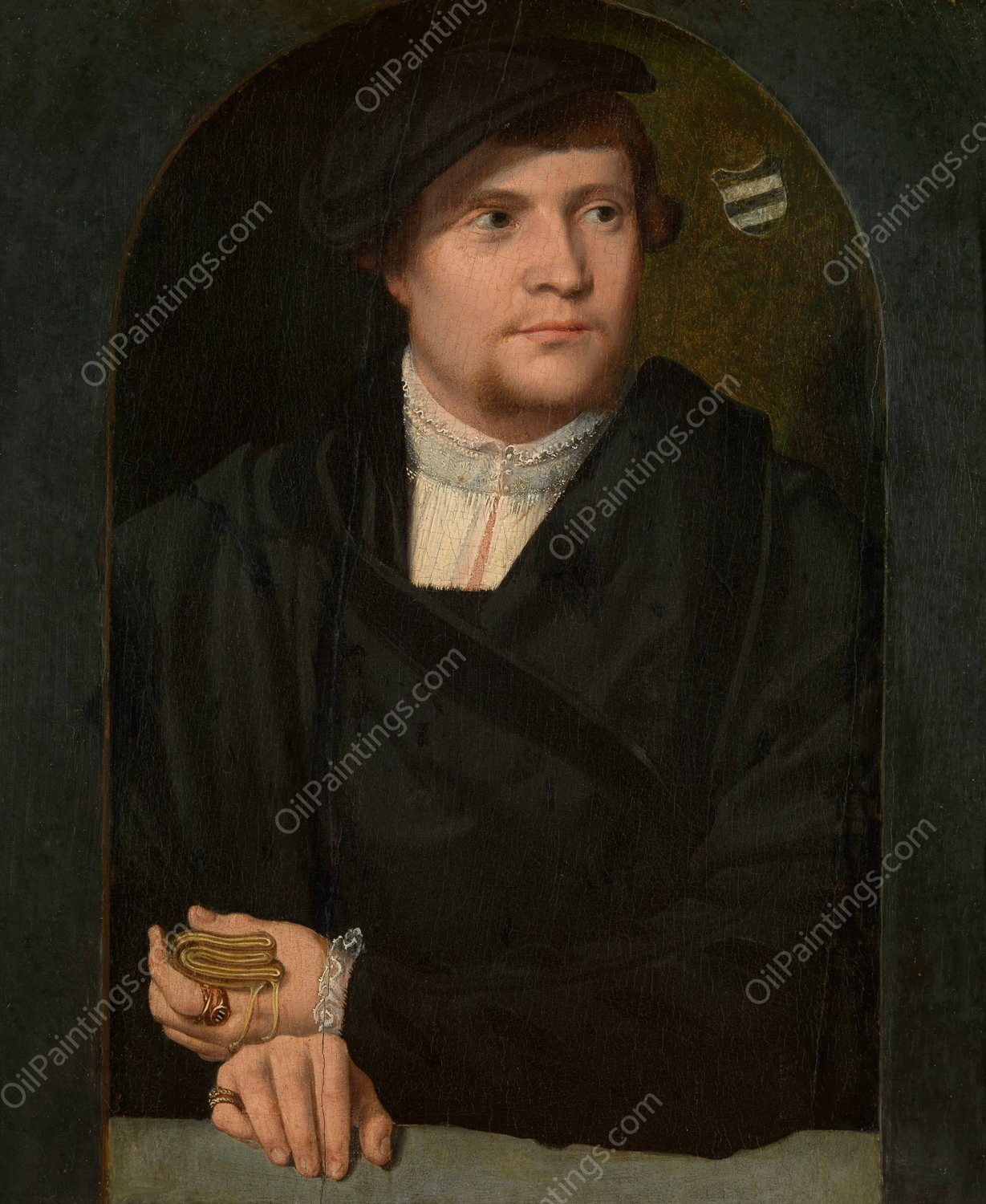 Portrait of a Man 2 by Barthel Bruyn The Elder - Hand-Painted Oil Painting Reproduction