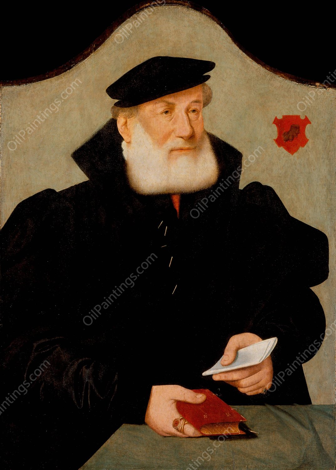 Portrait of Wilhelm Kannengiesser  by Barthel Bruyn The Elder - Hand-Painted Oil Painting Reproduction