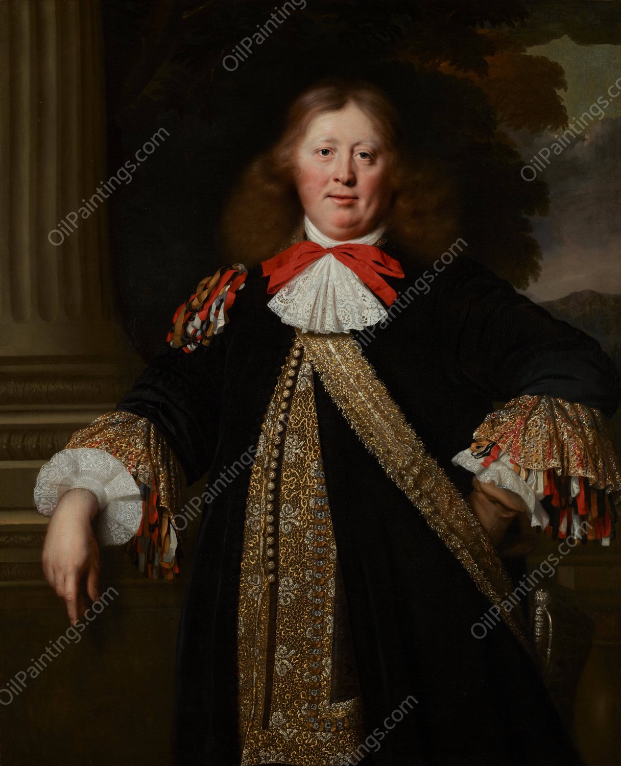Portrait of a Burgomaster  by Bartholomeus Van Der Helst - Hand-Painted Oil Painting Reproduction