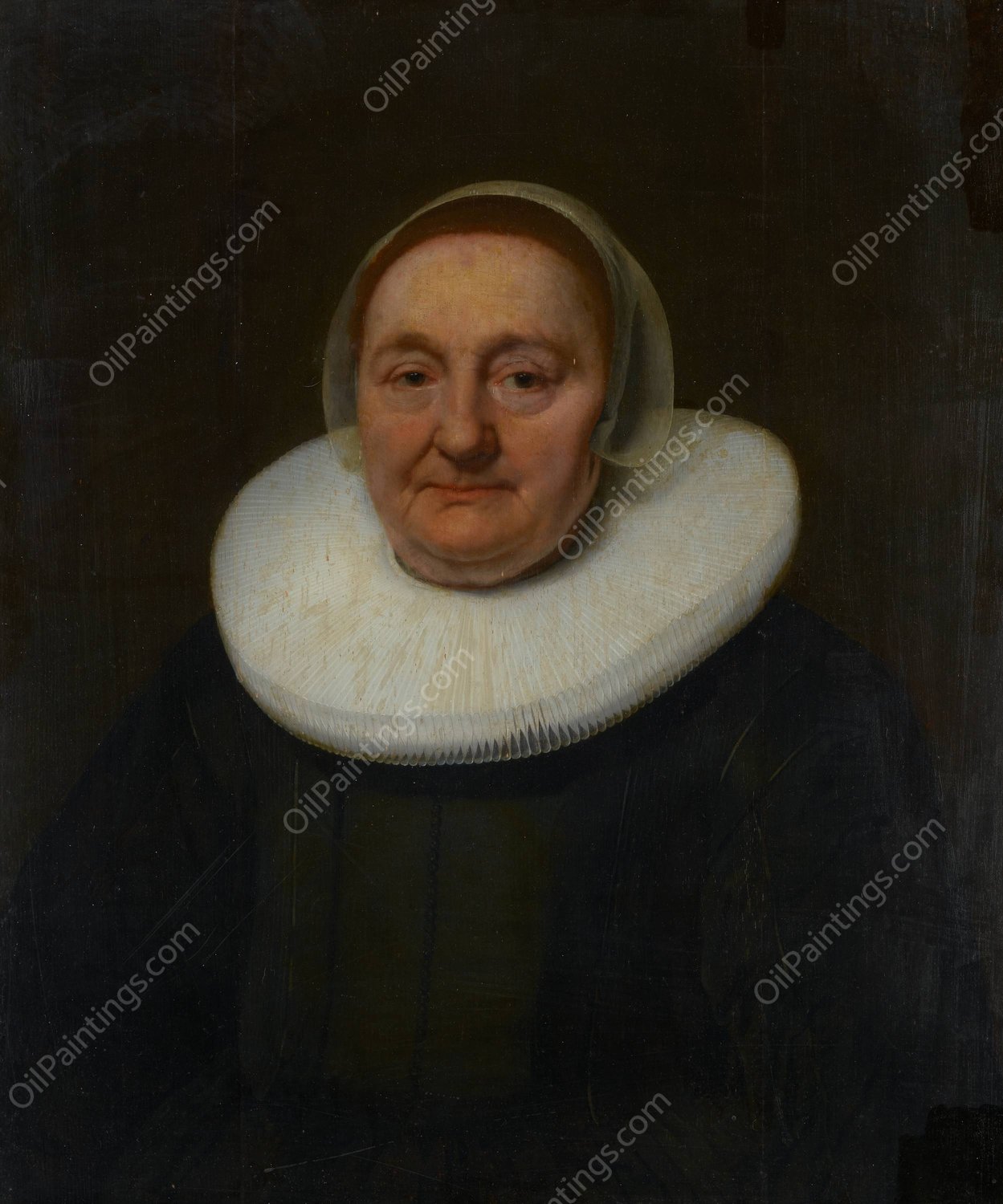 Portrait of a Woman  by Bartholomeus Van Der Helst - Hand-Painted Oil Painting Reproduction