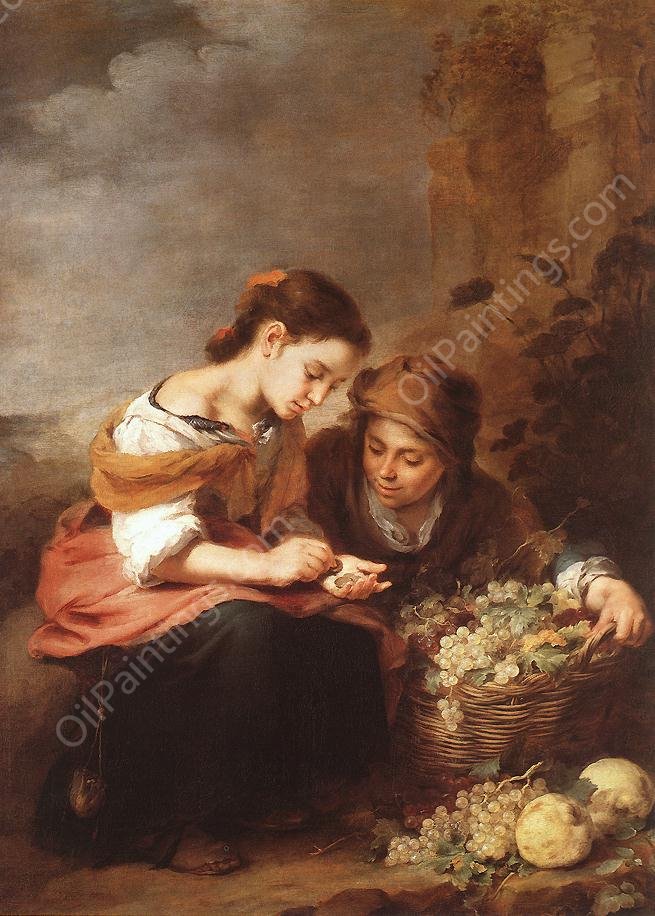 The Little Fruit Seller by Bartolome Esteban Murillo - Hand-Painted Oil Painting Reproduction