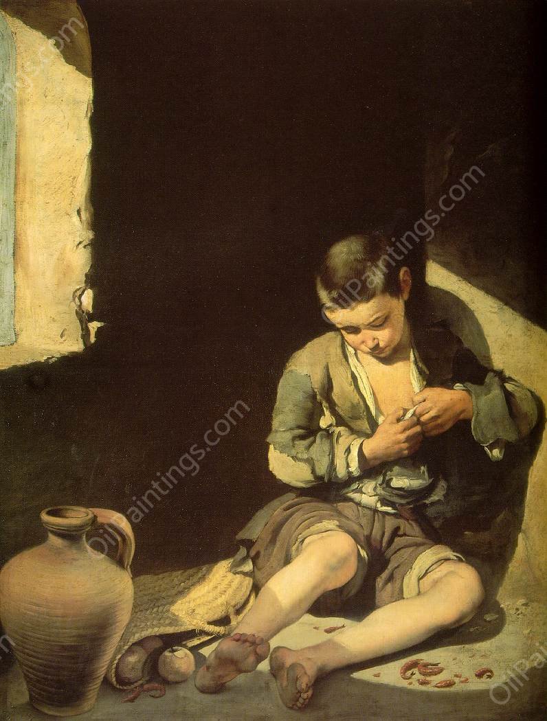 The Young Beggar by Bartolome Esteban Murillo - Hand-Painted Oil Painting Reproduction