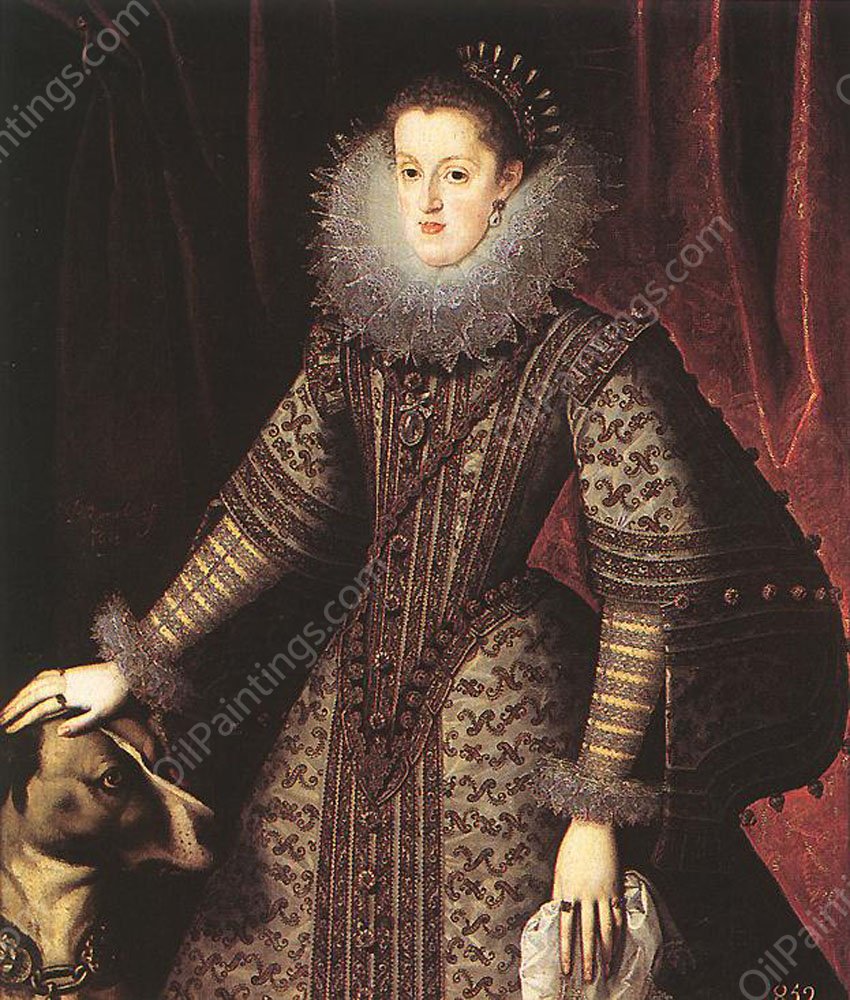 Queen Margarita of Austria by Bartolome Gonzalez y Serrano - Hand-Painted Oil Painting Reproduction