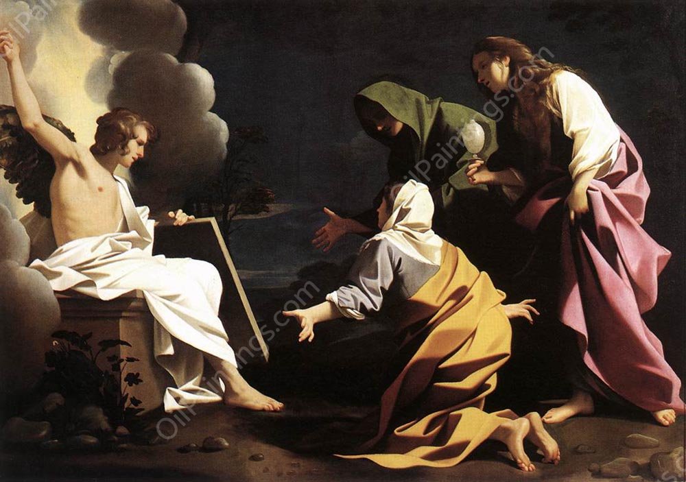 The Two Marys at the Tomb by Bartolomeo Schedoni - Hand-Painted Oil Painting Reproduction