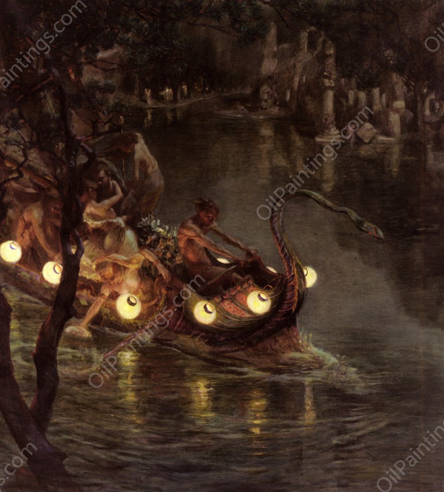 The Embrace by Benes Knupfer - Hand-Painted Oil Painting Reproduction