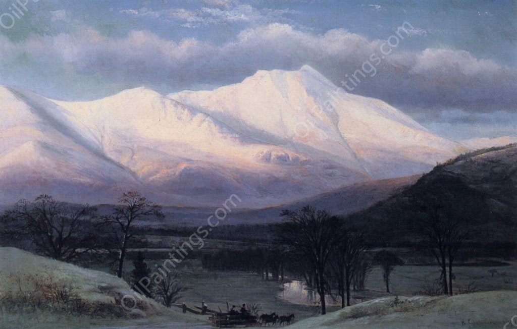 Winter Scene, North Moat Mountain by Benjamin Champney - Hand-Painted Oil Painting Reproduction
