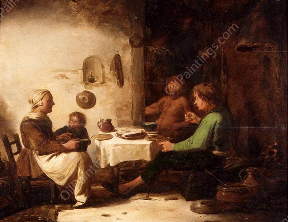 The Satyr and the Peasant Family by Benjamin Gerritsz. Cuyp - Hand-Painted Oil Painting Reproduction