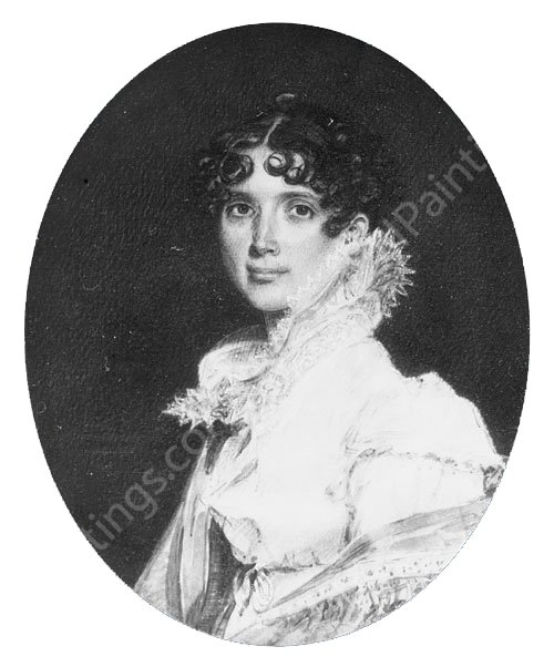 Rebecca Biddle by Benjamin Trott - Hand-Painted Oil Painting Reproduction