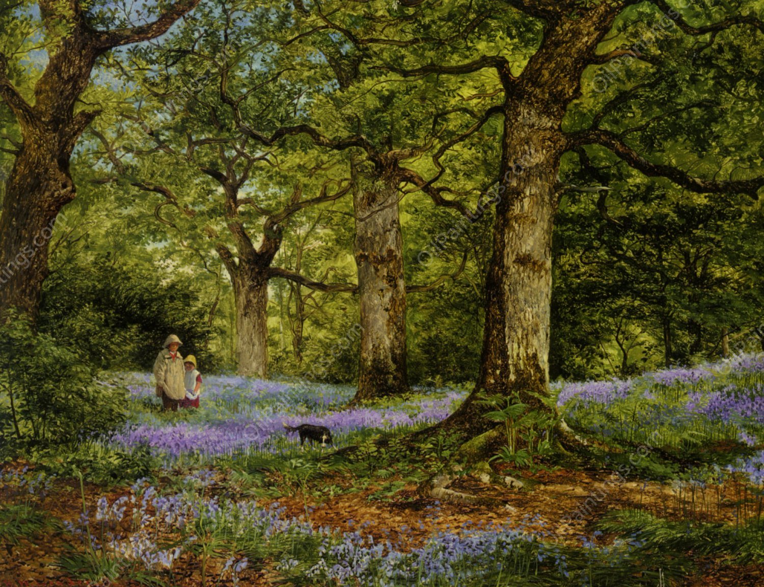Blue Bells by Benjamin Williams Leader - Hand-Painted Oil Painting Reproduction