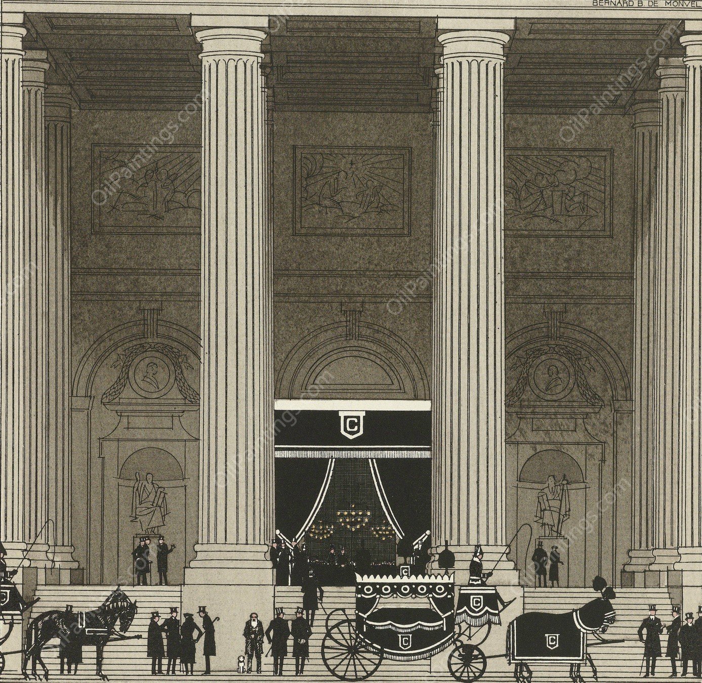 Le dernier carrosse  by Bernard Boutet De Monvel - Hand-Painted Oil Painting Reproduction