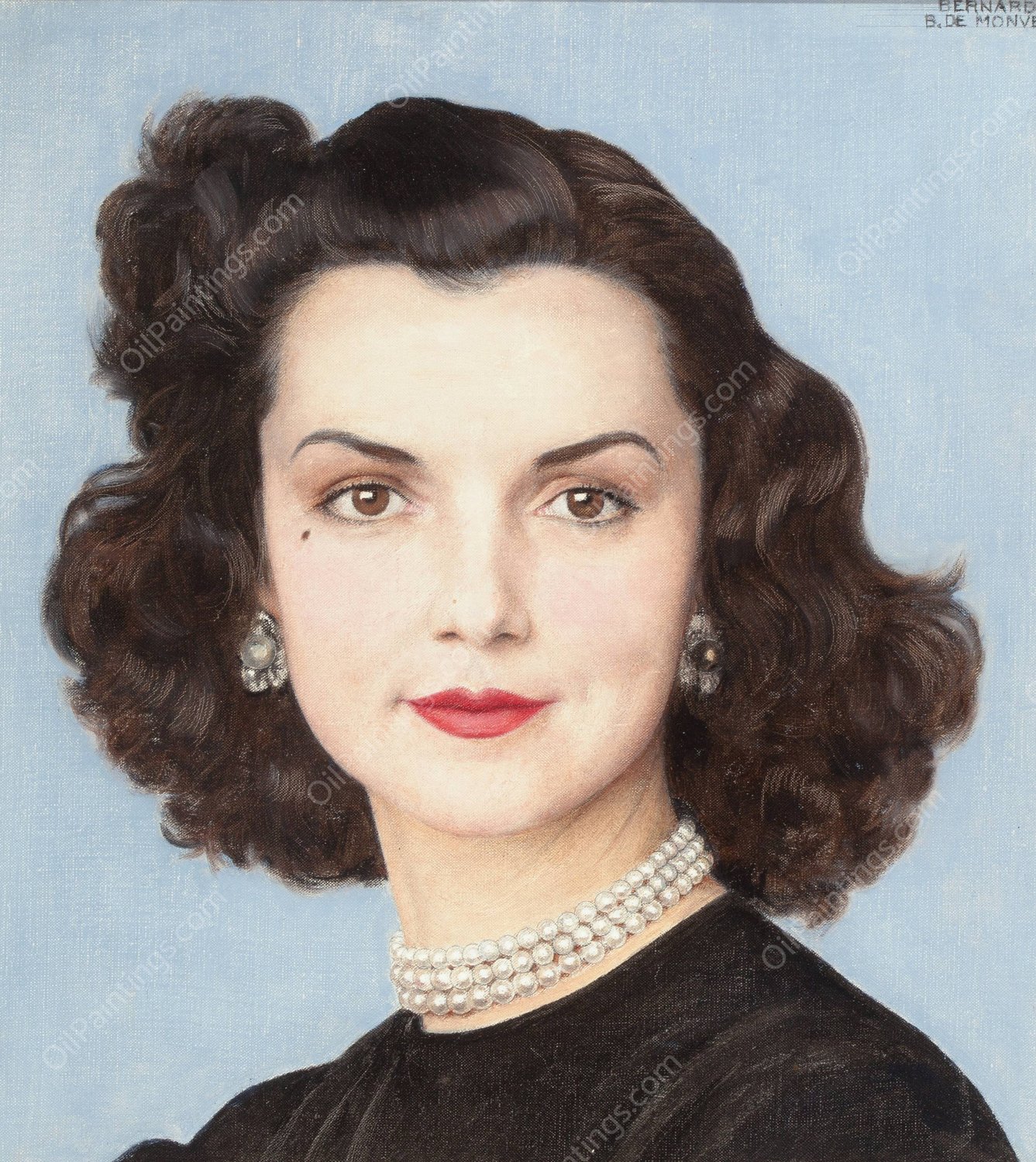 Portrait of Brenda Frazier by Bernard Boutet De Monvel - Hand-Painted Oil Painting Reproduction