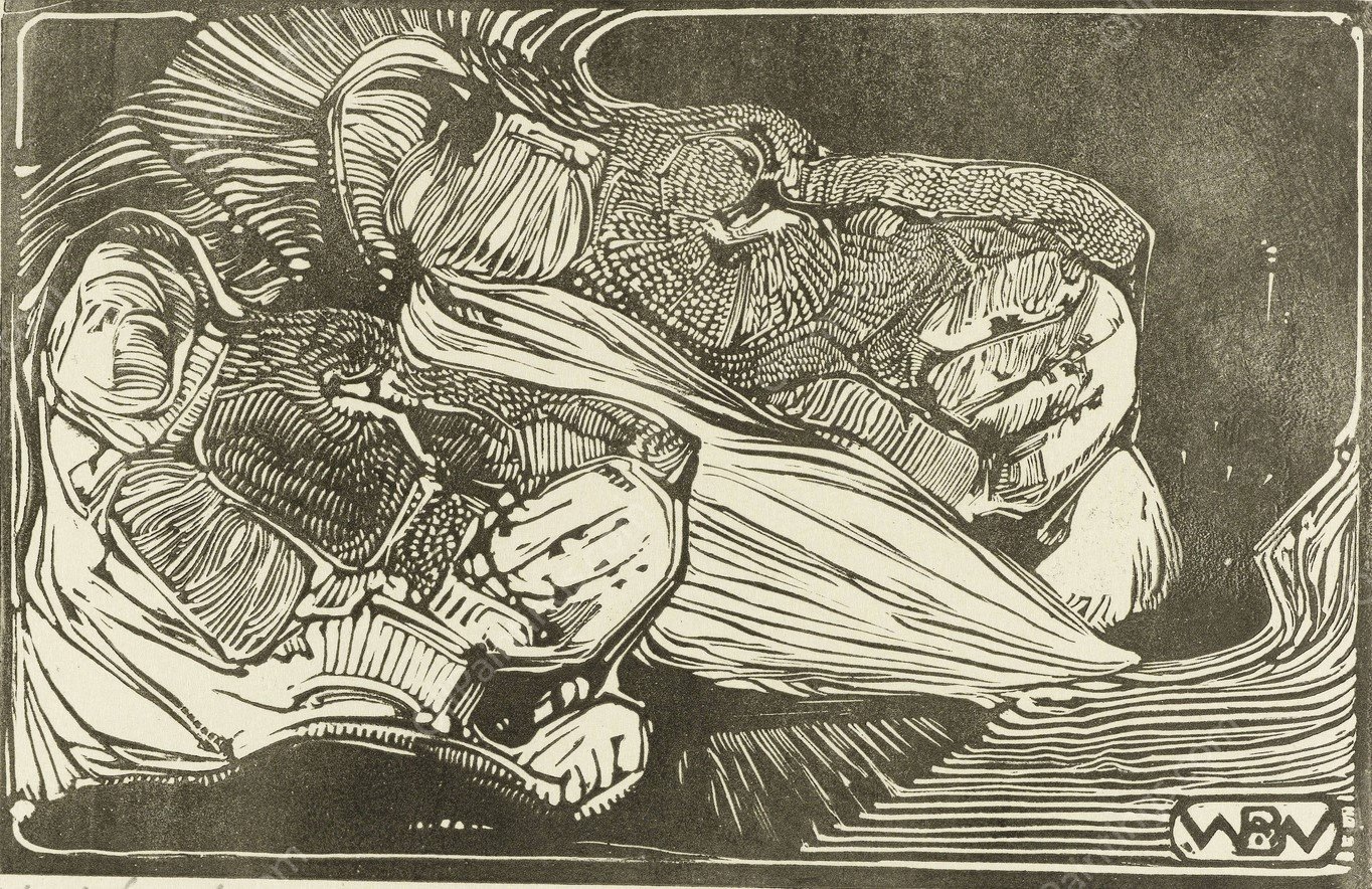 Koppen van een leeuw en een leeuwin  by Bernard Willem Wierink - Hand-Painted Oil Painting Reproduction