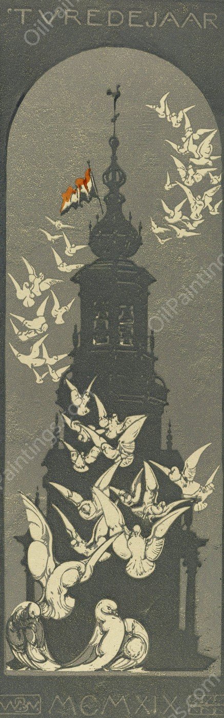 Vredejaar  by Bernard Willem Wierink - Hand-Painted Oil Painting Reproduction