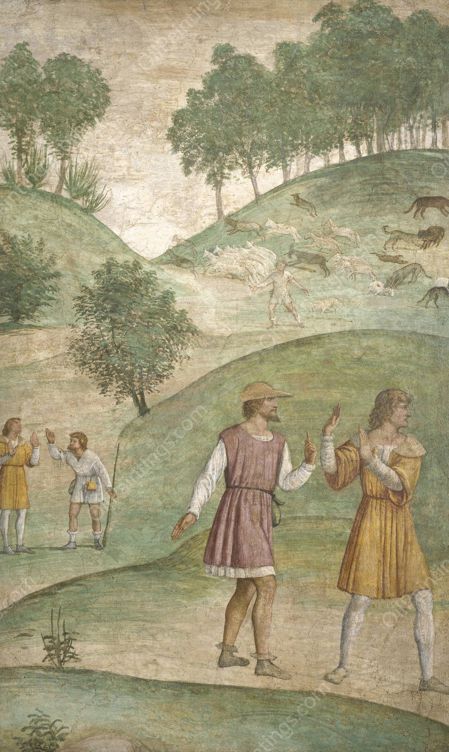 The Misfortunes of Cephalus  by Bernardino Luini - Hand-Painted Oil Painting Reproduction