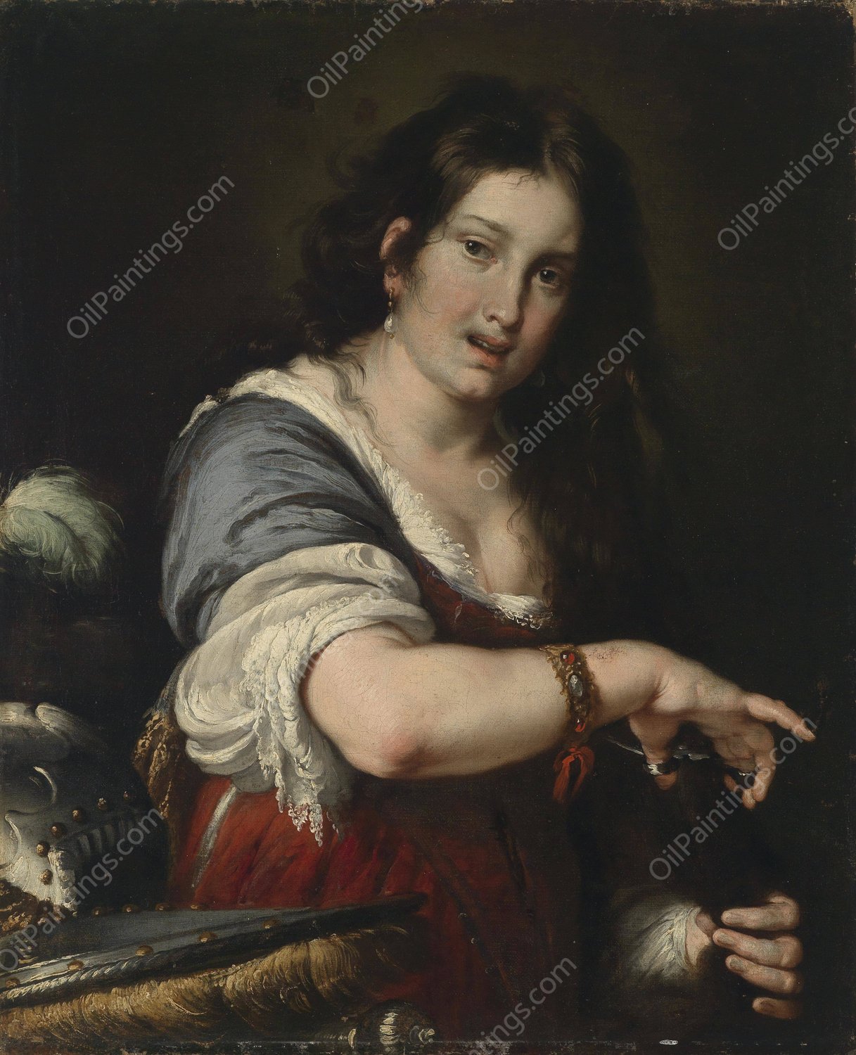 Berenice by Bernardo Strozzi - Hand-Painted Oil Painting Reproduction