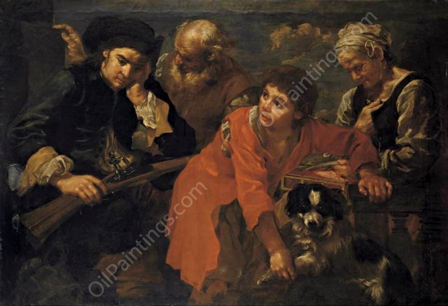 Return from the Hunt by Bernhard Keil - Hand-Painted Oil Painting Reproduction