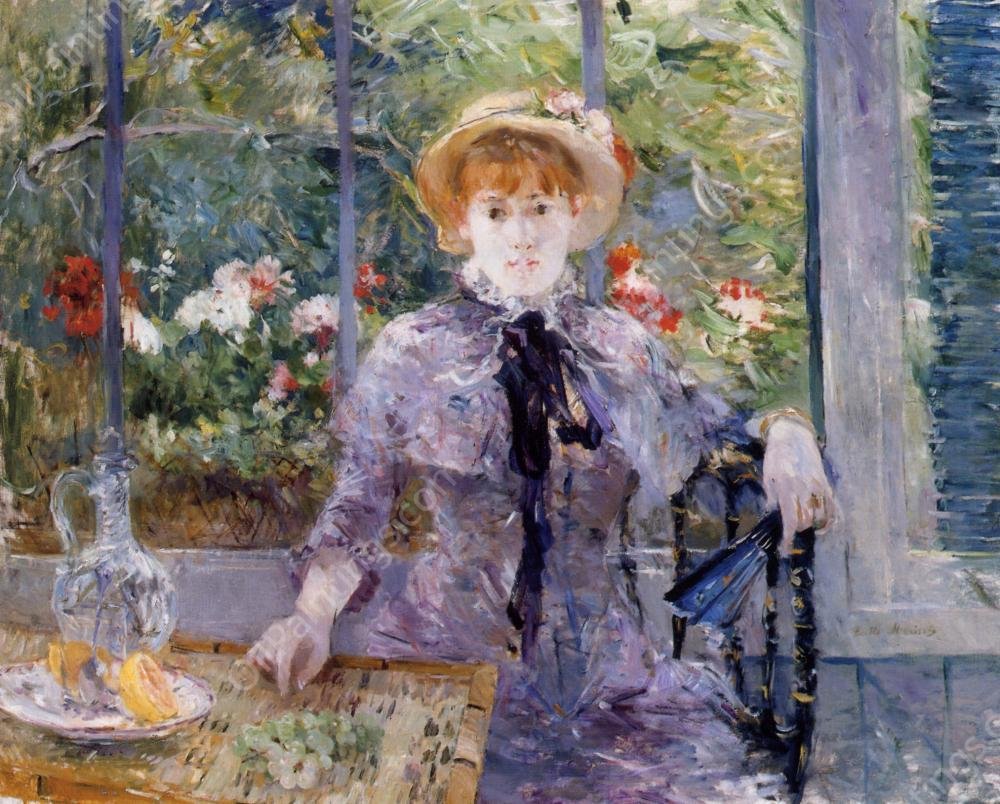 After Luncheon by Berthe Morisot - Hand-Painted Oil Painting Reproduction