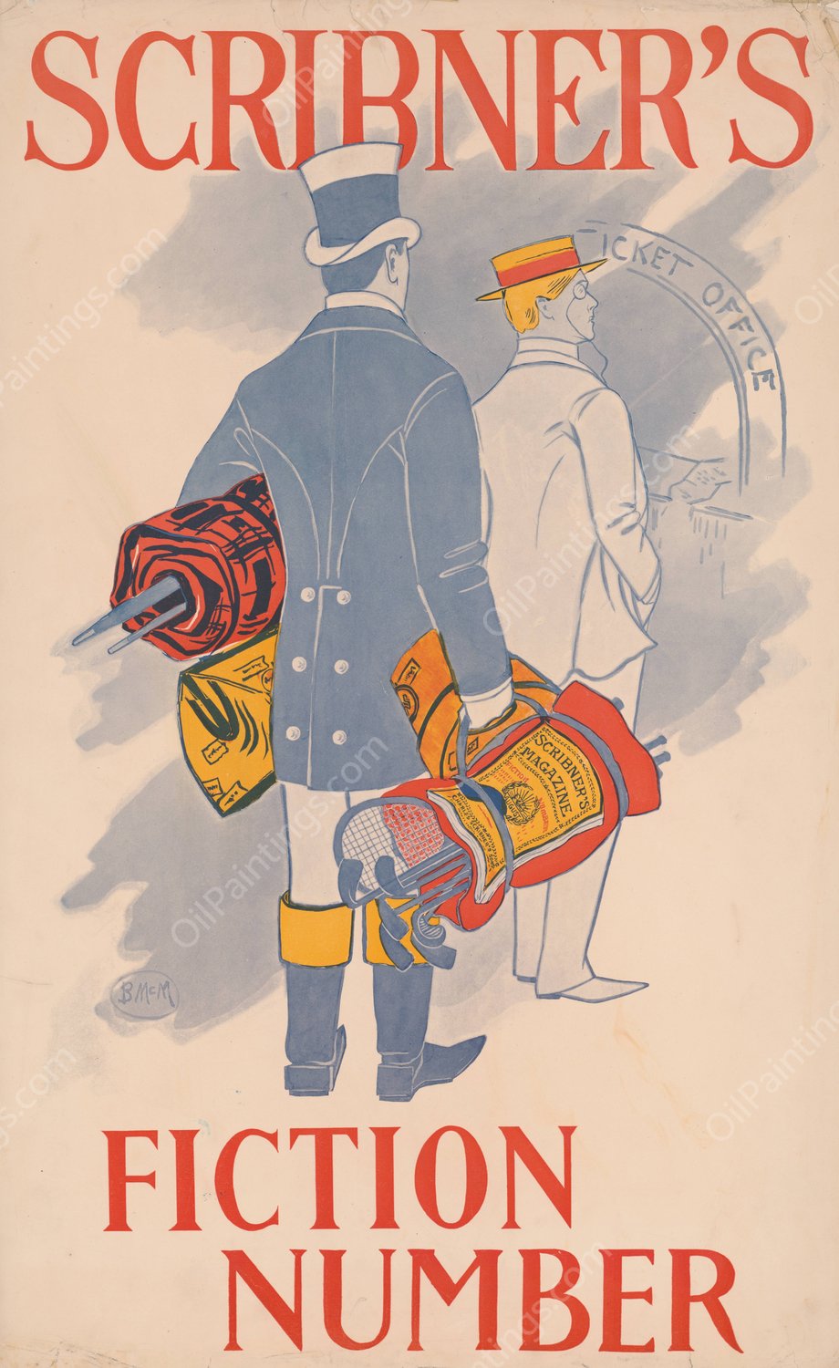 Scribner's, fiction number. August  by Blanche Mcmanus - Hand-Painted Oil Painting Reproduction