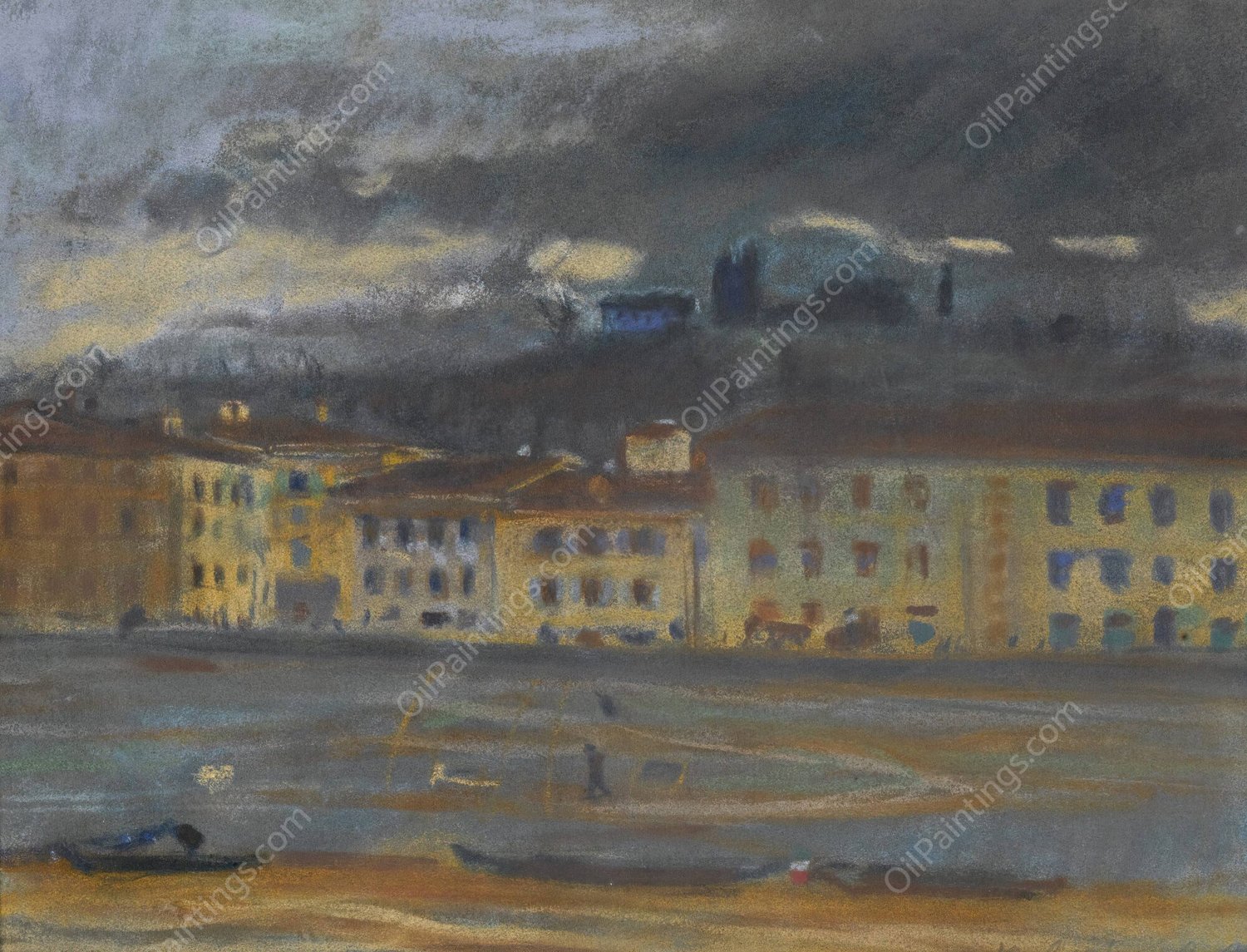 Florence by Bohumil Kubista - Hand-Painted Oil Painting Reproduction