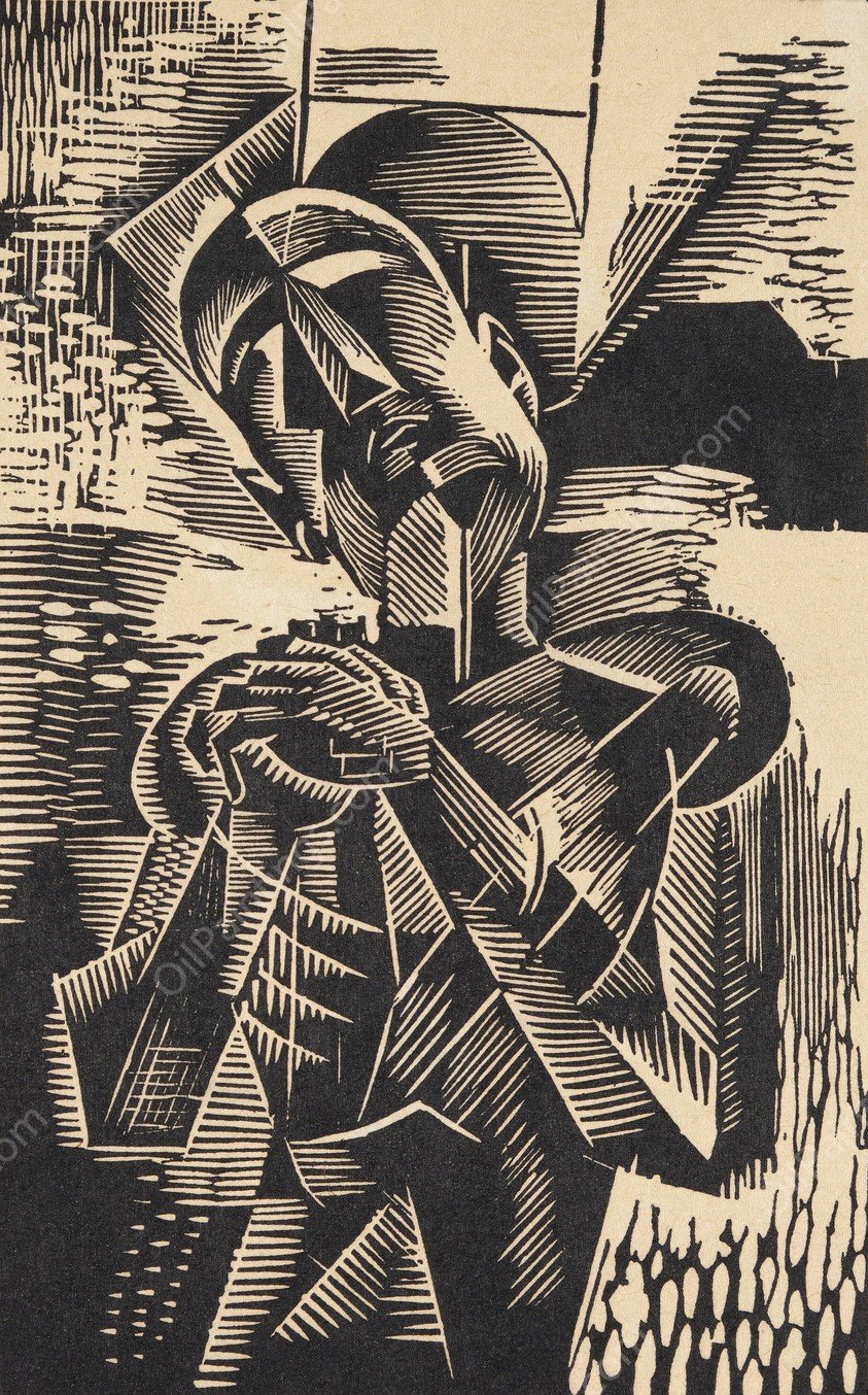 Please, From the Veraikon Album  by Bohumil Kubista - Hand-Painted Oil Painting Reproduction