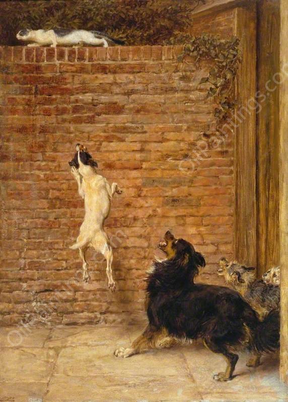 A Blockade Runner by Briton Riviere - Hand-Painted Oil Painting Reproduction