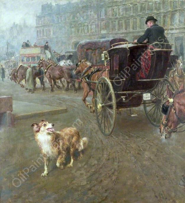 Lost or Strayed by Briton Riviere - Hand-Painted Oil Painting Reproduction