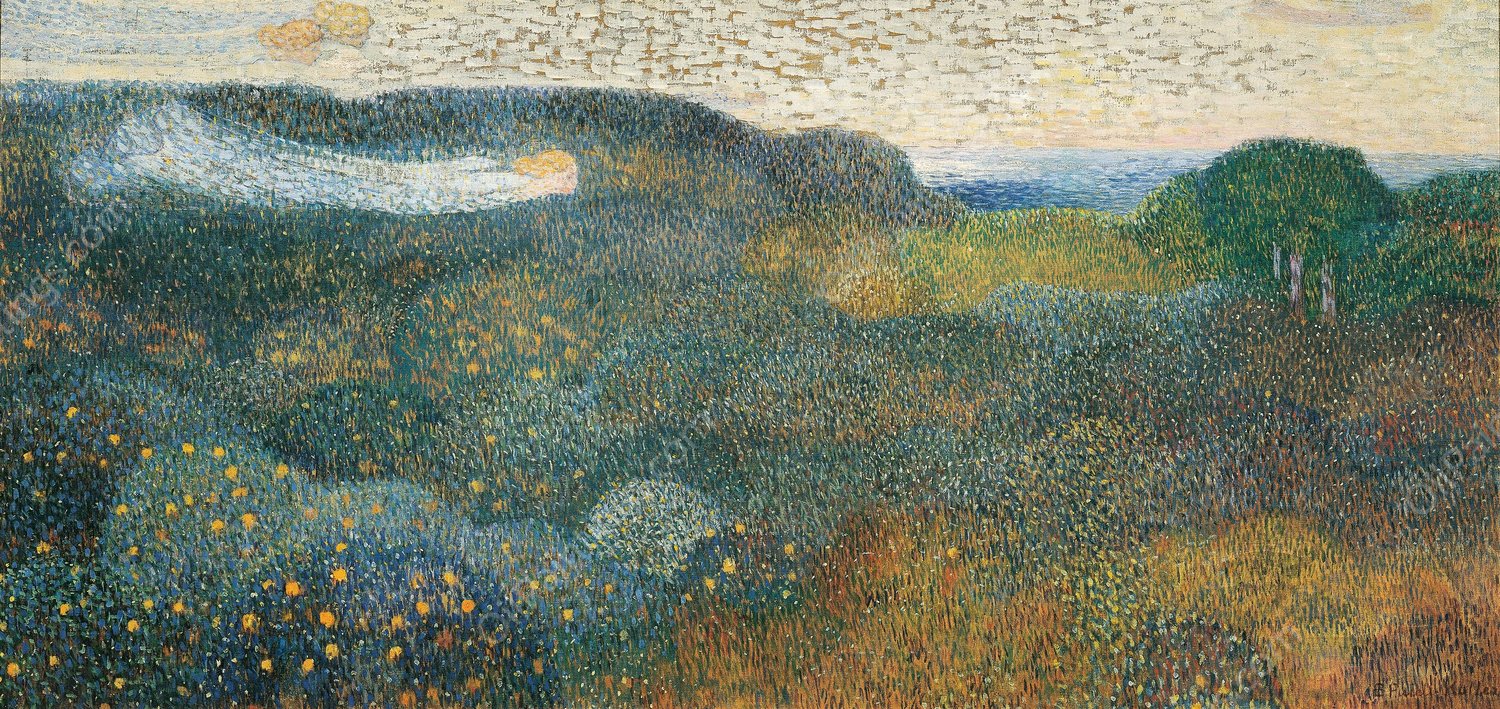 Orangenhain an der franzOsischen Riviera  by Broncia Koller-Pinell - Hand-Painted Oil Painting Reproduction