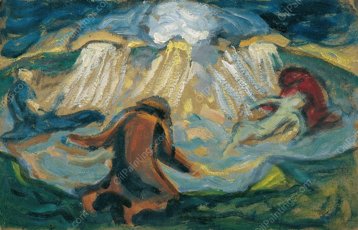 Werden und Vergehen  by Broncia Koller-Pinell - Hand-Painted Oil Painting Reproduction