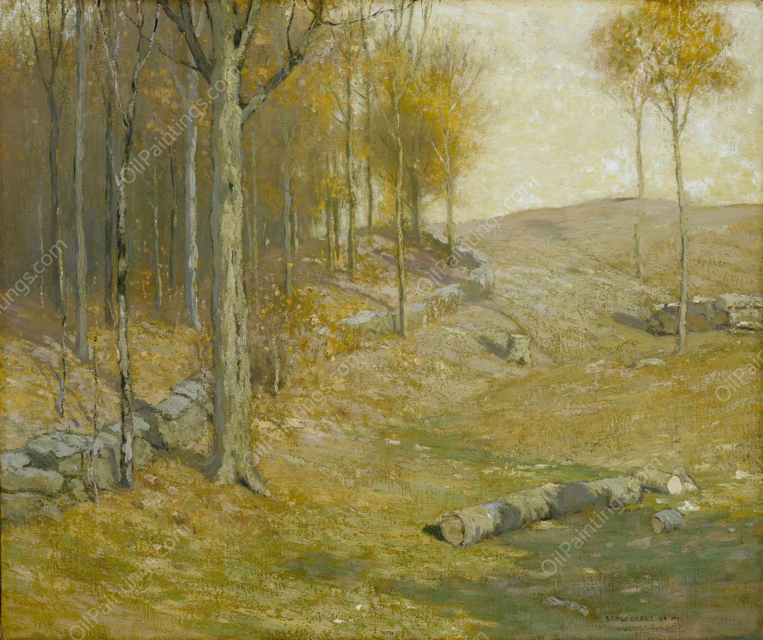 Autumn  by Bruce Crane - Hand-Painted Oil Painting Reproduction