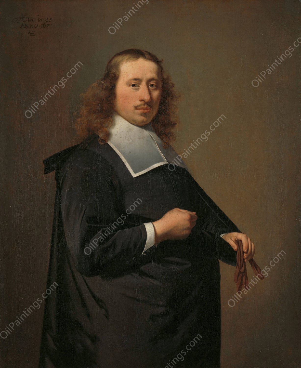 Willem Jacobsz Baert  by Caesar Van Everdingen - Hand-Painted Oil Painting Reproduction