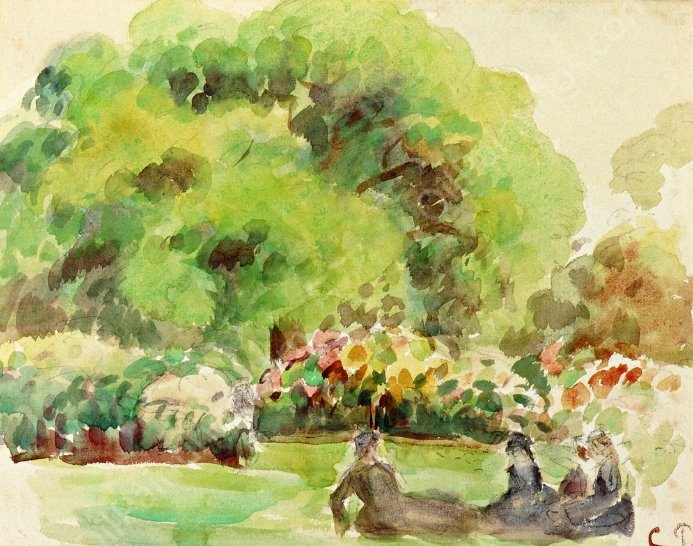 Cagnes Landscape by Camille Pissarro - Hand-Painted Oil Painting Reproduction