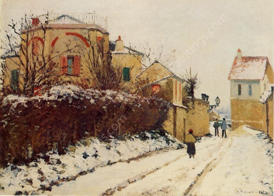 Rue de la Citadelle, Pontoise by Camille Pissarro - Hand-Painted Oil Painting Reproduction
