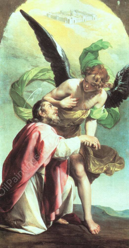 The Vision of Saint John by Cano Alonso - Hand-Painted Oil Painting Reproduction