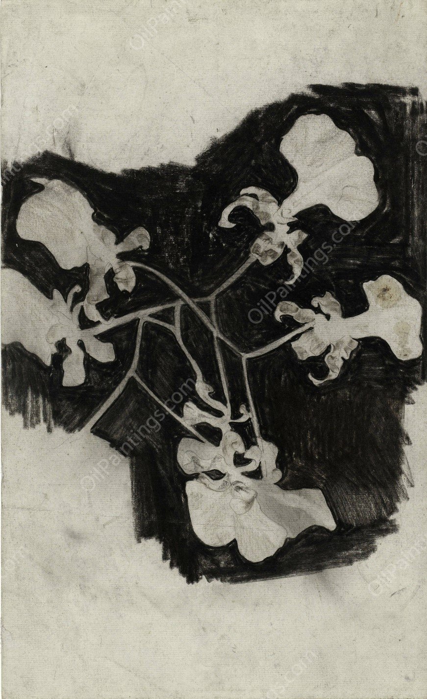 Bloemstudie III  by Carel Adolph Lion Cachet - Hand-Painted Oil Painting Reproduction