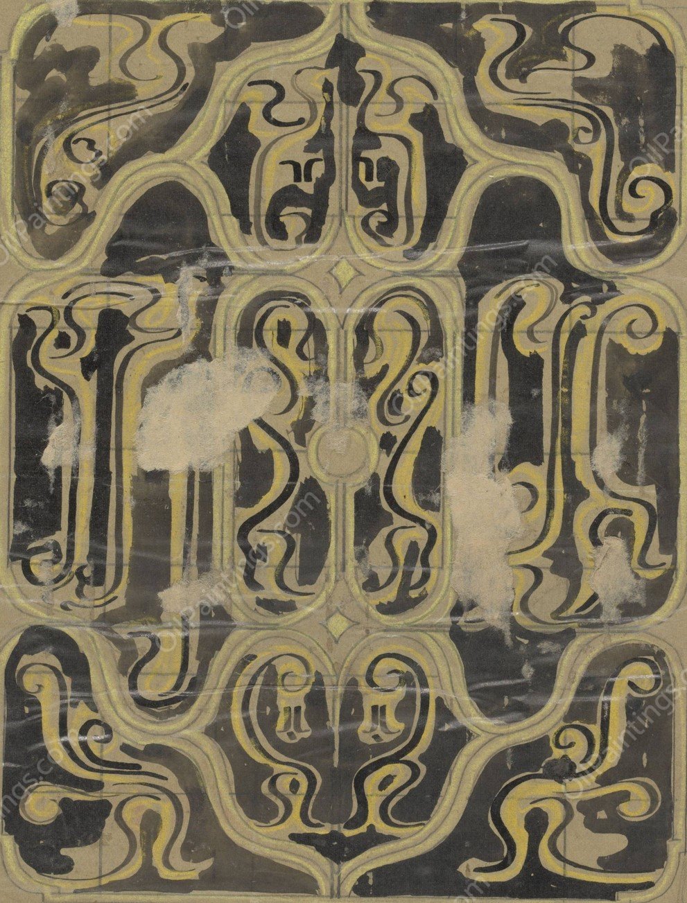 Decoratief Ontwerp  by Carel Adolph Lion Cachet - Hand-Painted Oil Painting Reproduction