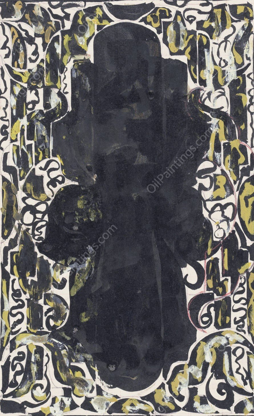 Decoratief Ontwerp  by Carel Adolph Lion Cachet - Hand-Painted Oil Painting Reproduction