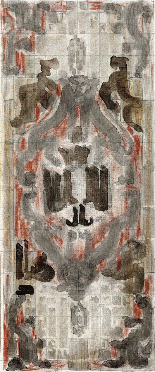 Decoratief Ontwerp  by Carel Adolph Lion Cachet - Hand-Painted Oil Painting Reproduction