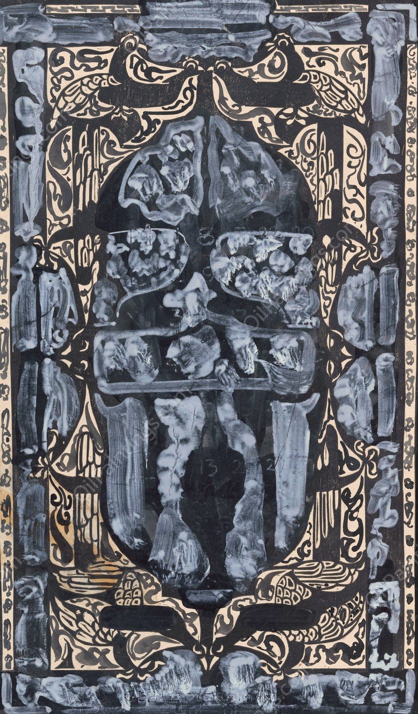 Ontwerp voor ex libris van de Vereeniging Hou en Trouw  by Carel Adolph Lion Cachet - Hand-Painted Oil Painting Reproduction