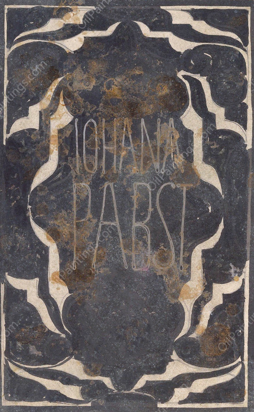 Ontwerp voor ex libris van Johanna Pabst  by Carel Adolph Lion Cachet - Hand-Painted Oil Painting Reproduction