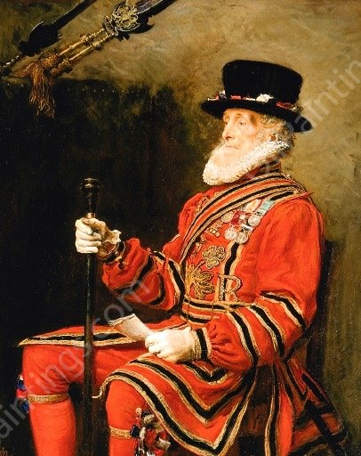 Portrait of John Charles Montague by Carl Christian Brenner - Hand-Painted Oil Painting Reproduction