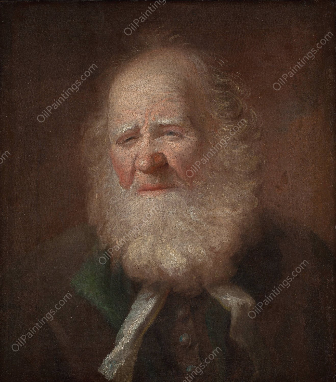 Portraet af Christian Jacobsen Drakenberg  by Carl Gustaf Pilo - Hand-Painted Oil Painting Reproduction