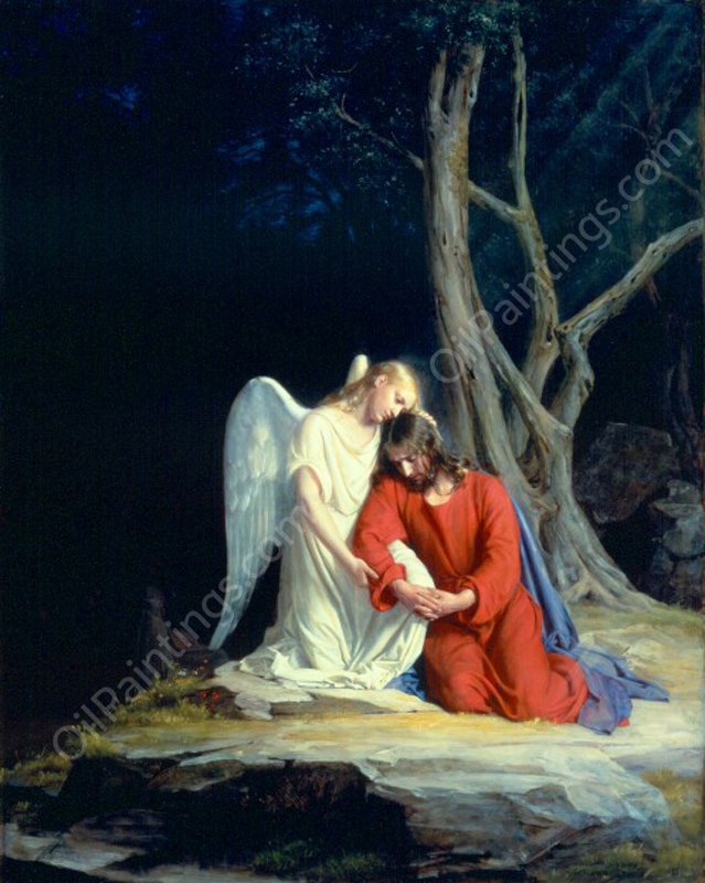 Christ at Gethsemane by Carl Heinrich Bloch - Hand-Painted Oil Painting Reproduction