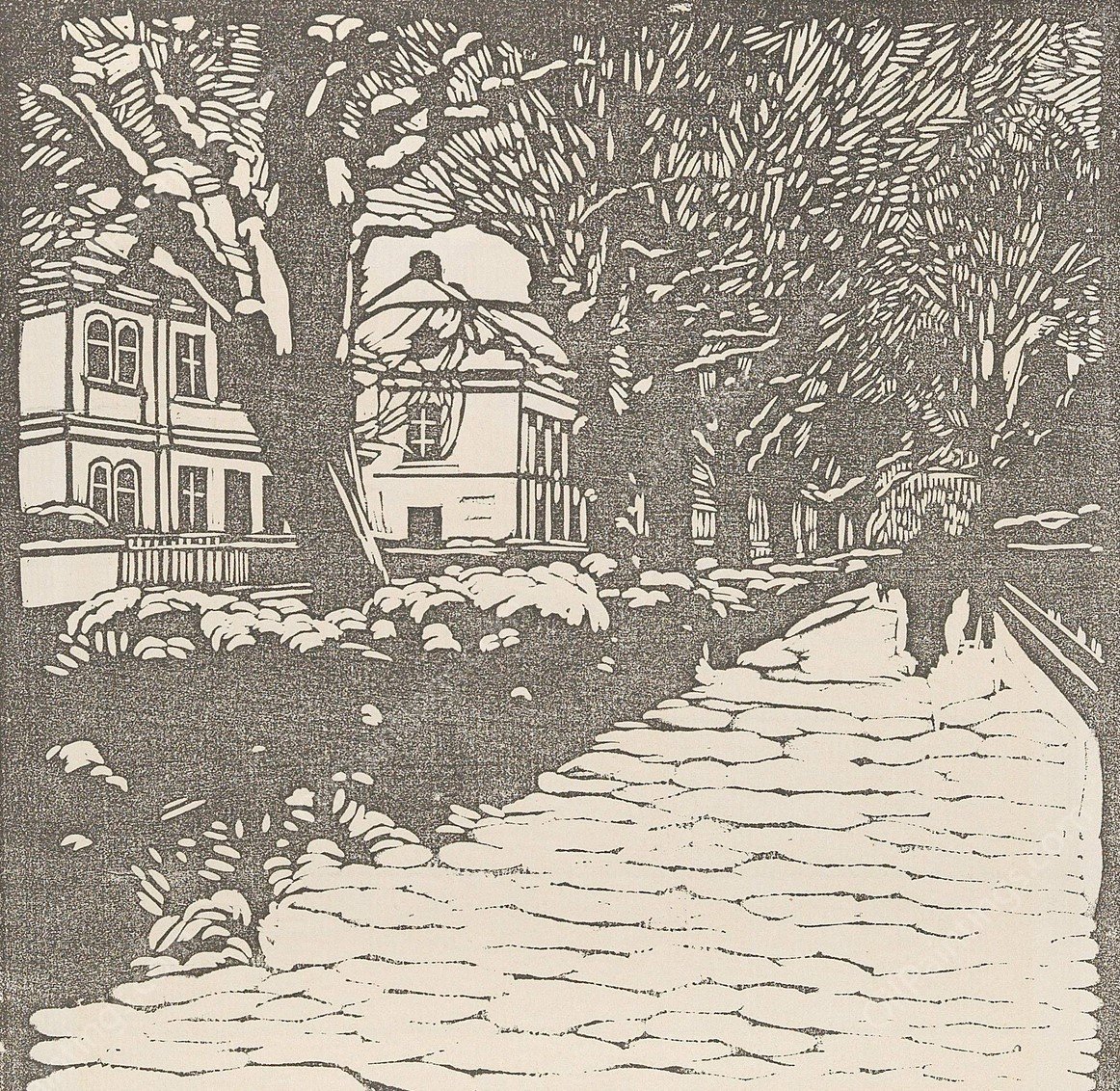 Ver Sacrum 1903 15 269 Hohe Warte by Carl Moll - Hand-Painted Oil Painting Reproduction