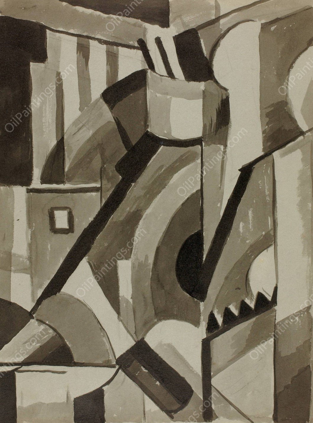 Abstract 3 by Carl Newman - Hand-Painted Oil Painting Reproduction